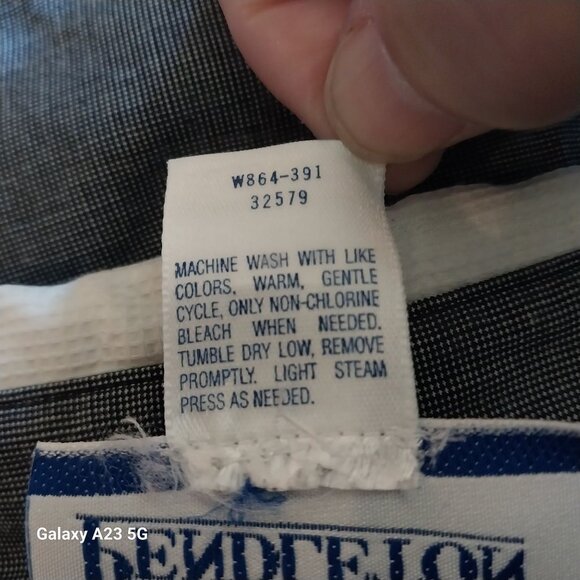 Pendleton Vintage Plus Womens 22W Button-Up Shirt Gray & White 100% Cotton - Picture 6 of 6